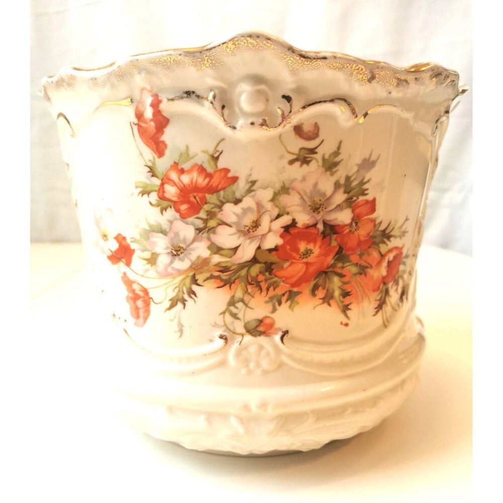 Jardiniere Porcelain Austrian Antique Circa 1884-1909 Stamped Moritz Zdekauer